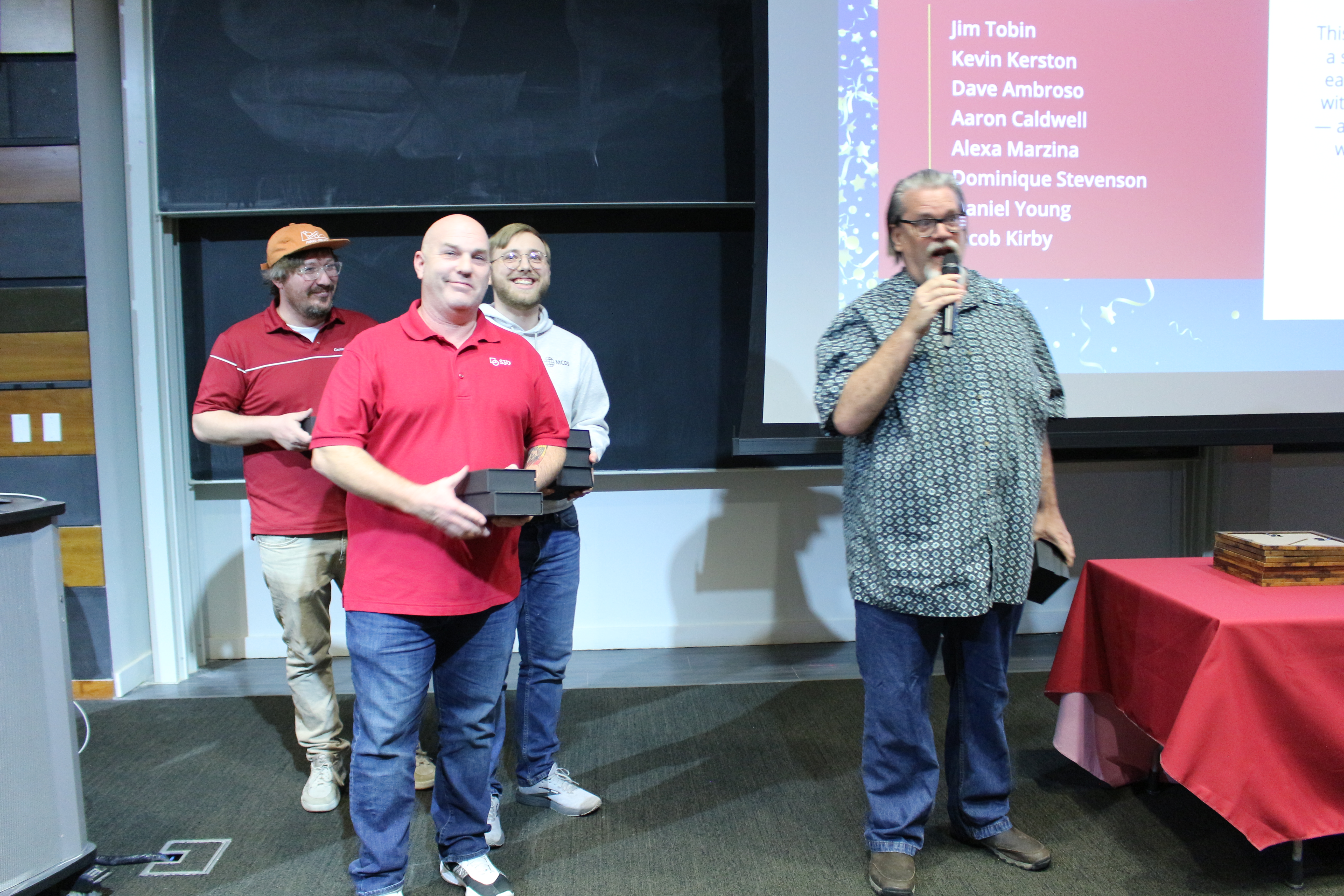 Aaron Caldwell, Kevin Kerston, Daniel Young, and Jim Tobin
